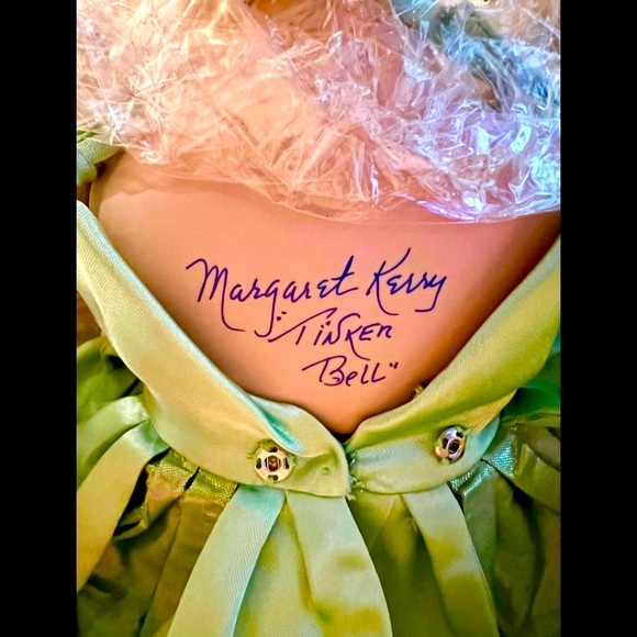 SIGNED NUMBERED BEAUTIFUL TINKER BELL PORCELAIN MARIE OSMOND DOLL  #1760 COA - Picture 3 of 13